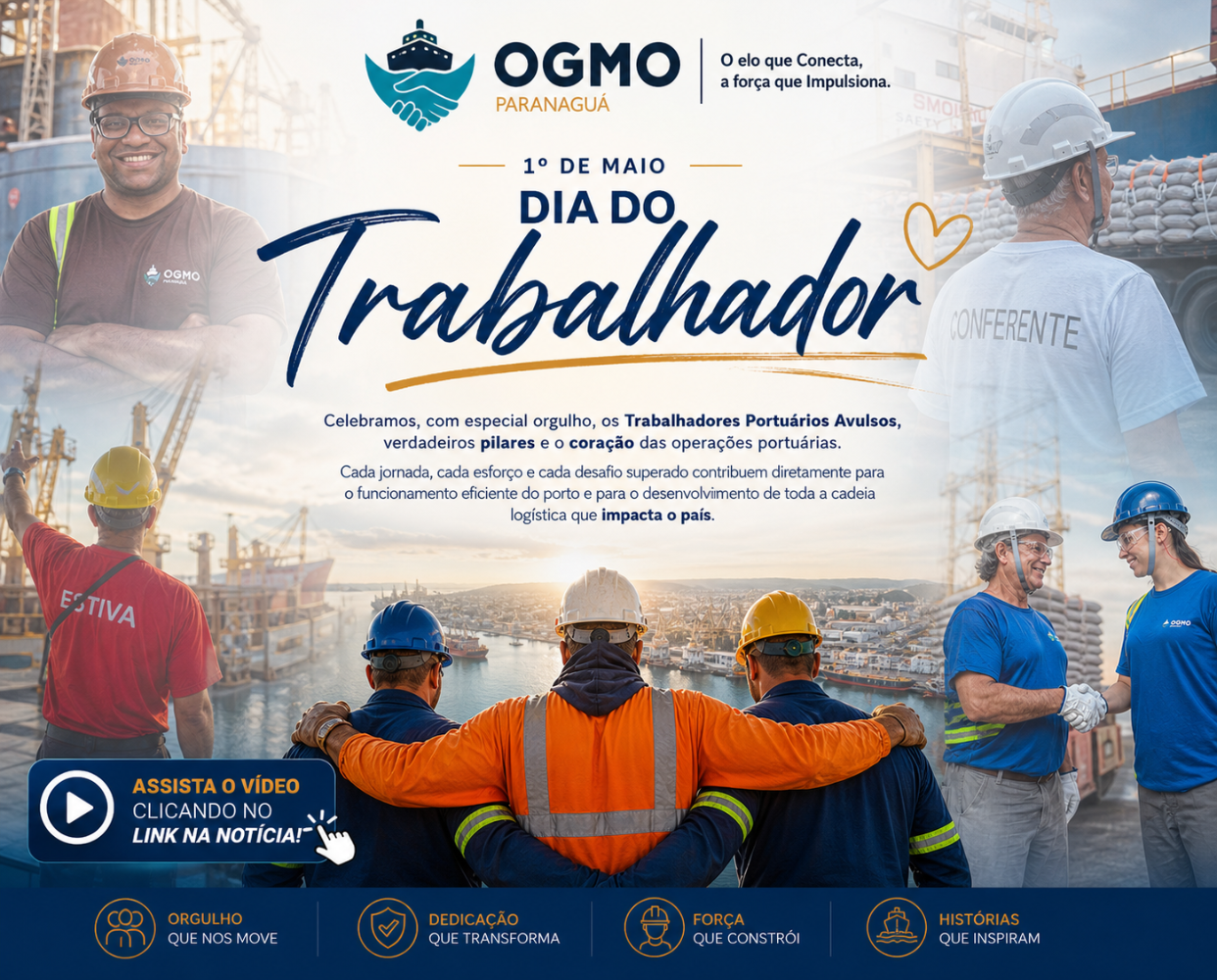 Dia do Trabalhador: reconhecimento a quem move o porto